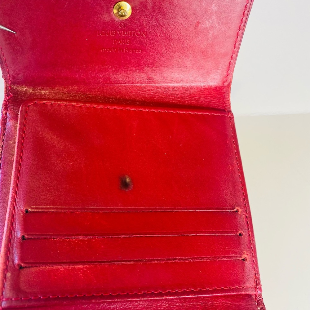 Louis Vuitton Elise Vernis Wallet – Red Patent Monogram - Picture 8 of 16